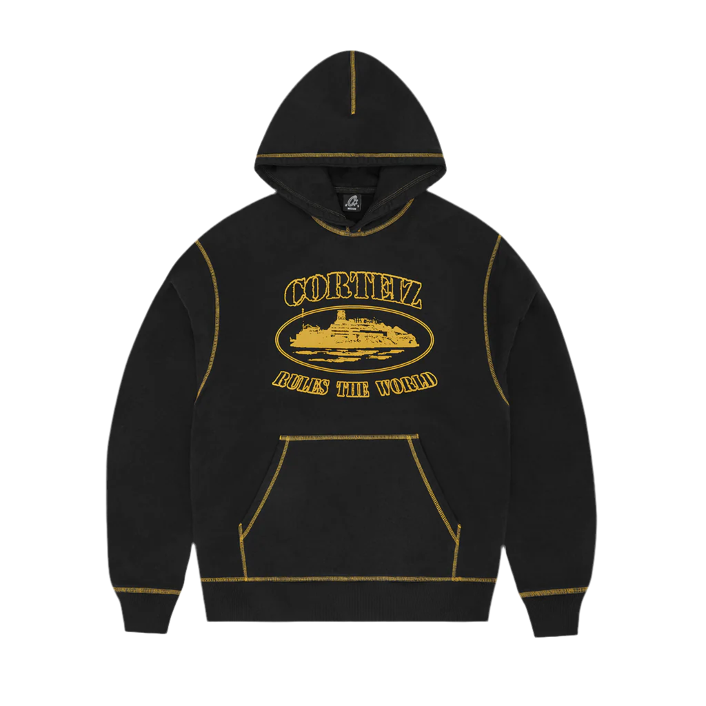 CORTEIZ ALCATRAZ CONTRAST HOODIE [BLACK / YELLOW]