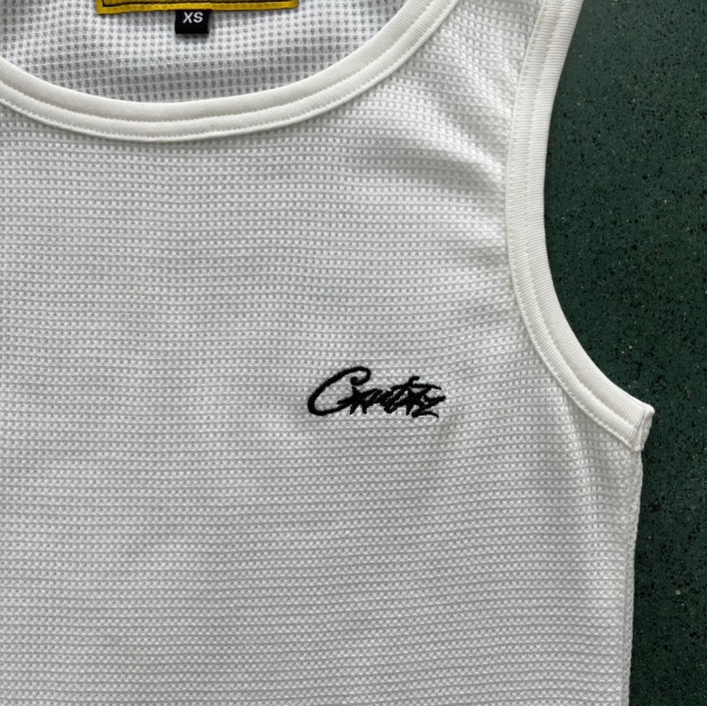 Corteiz Bolo Essentials Tank Top 
Black/White (3pc)