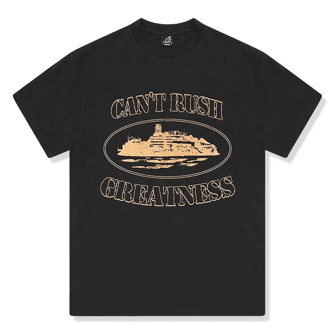 Corteiz X Central Cee "Can't Rush Greatness" Black T-Shirt