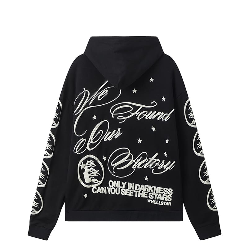 Hellstar “ONLY IN DARKNESS YOU CAN SEE THE STAR” Hoodie -Black