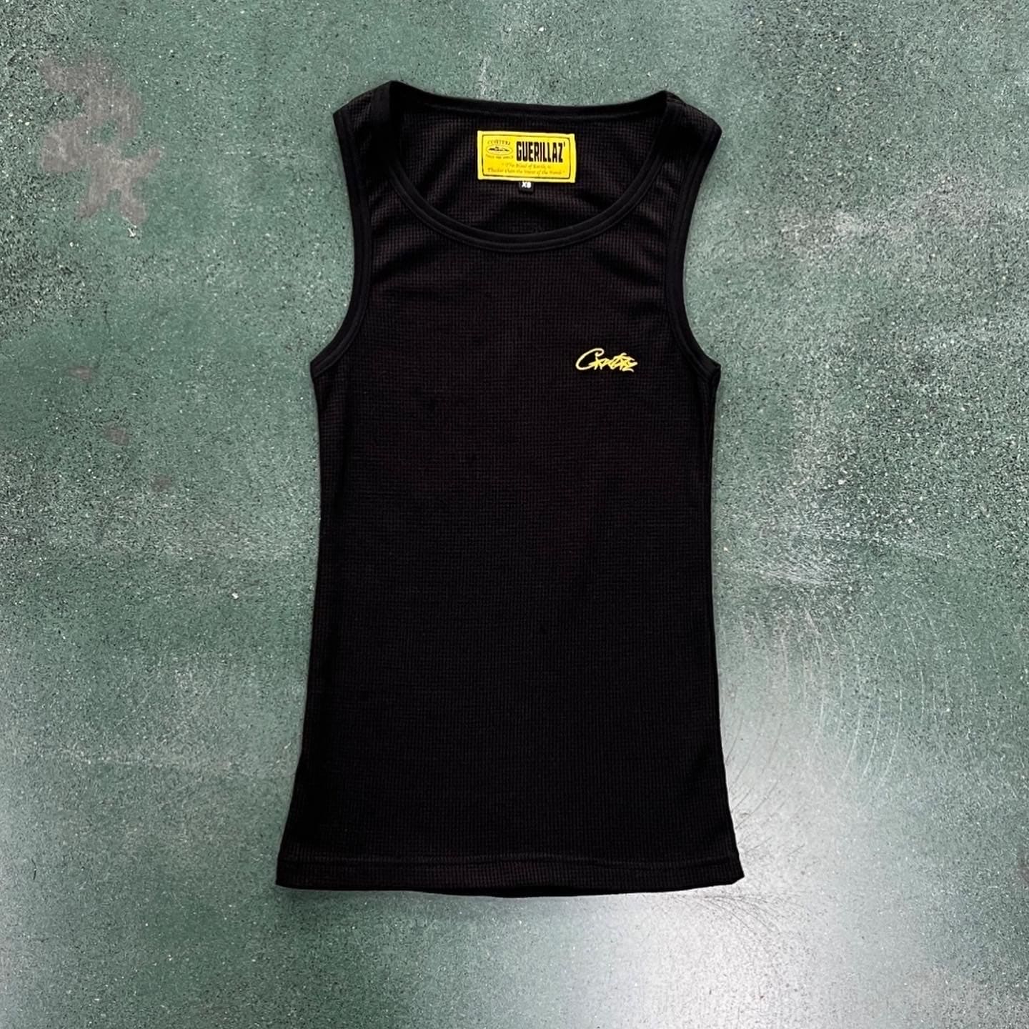 Corteiz Bolo Essentials Tank Top 
Black/White (3pc)