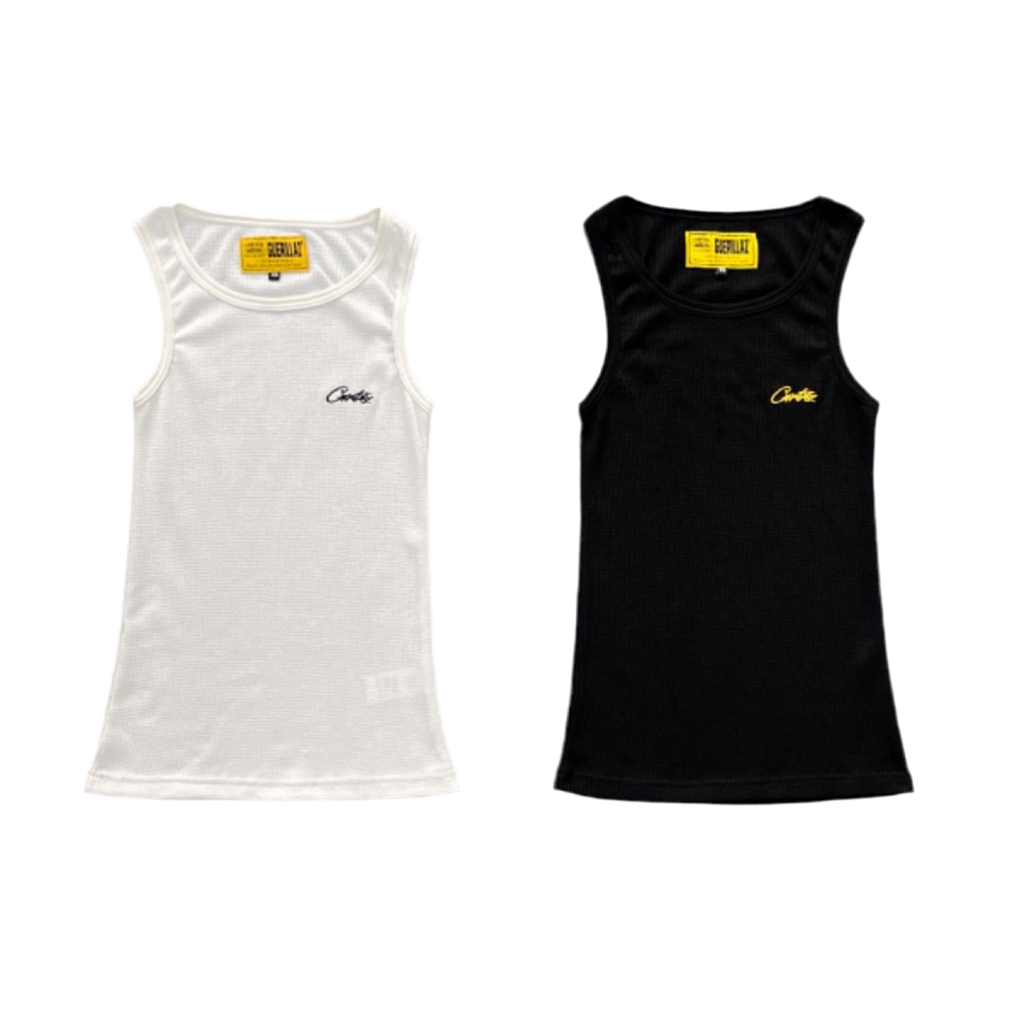 Corteiz Bolo Essentials Tank Top 
Black/White (3pc)