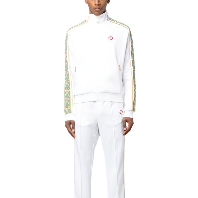 Casablanca Zip-Up Tracksuit- White