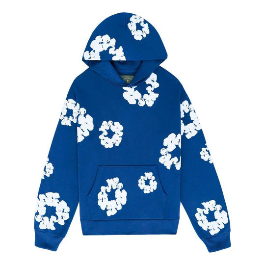 Denim Tears Cotton Wreath Hoodie 'Blue White'