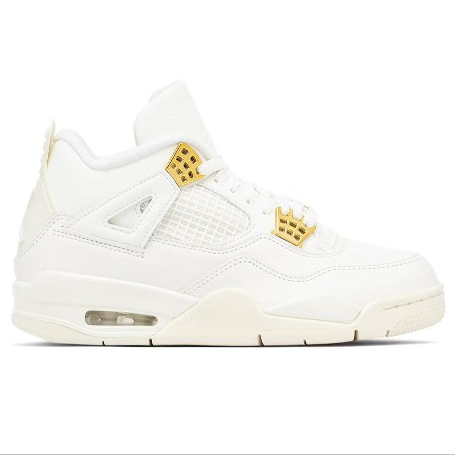 Air Jordan 4 Retro Sail “Metallic Gold”