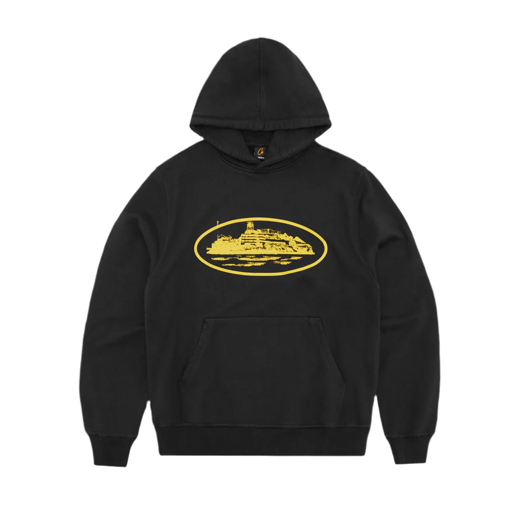 CORTEIZ ALCATRAZ HOODIE V2 [BLACK & YELLOW]