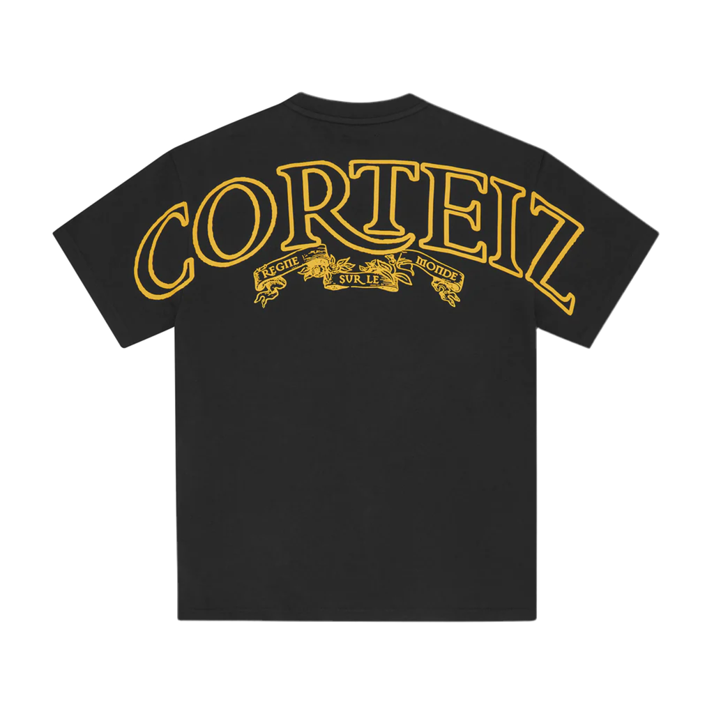 CORTEIZ SUPERIOR ROYALE HEAVYWEIGHT TEE [BLACK / YELLOW]
