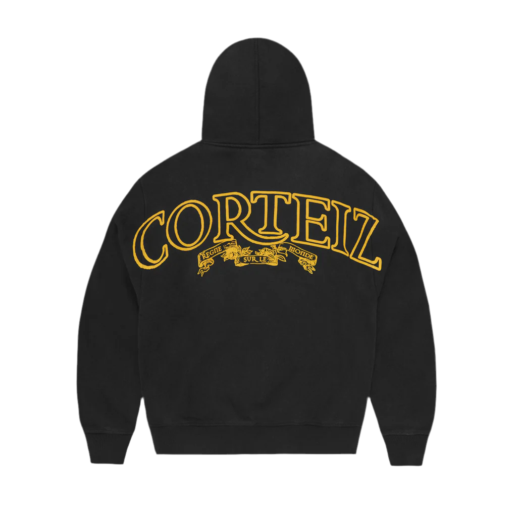 CORTEIZ SUPERIOR ROYALE ZIP HOODIE [BLACK / YELLOW]