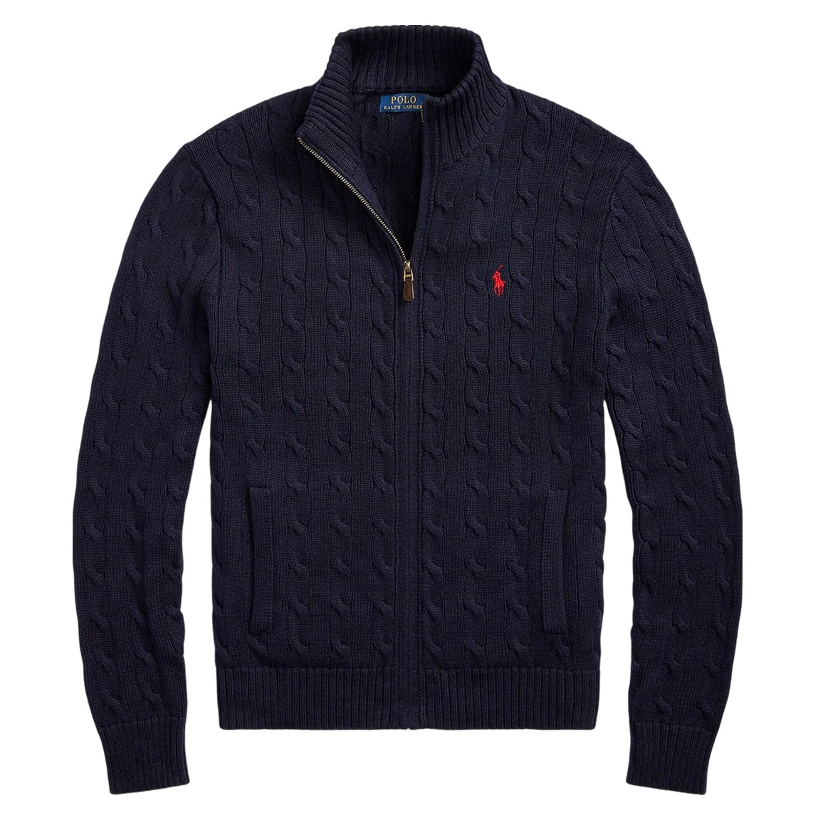 Polo Ralph Lauren Long Sleeve
Full Zip Cabled Jumper