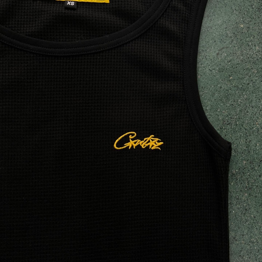 Corteiz Bolo Essentials Tank Top 
Black/White (3pc)