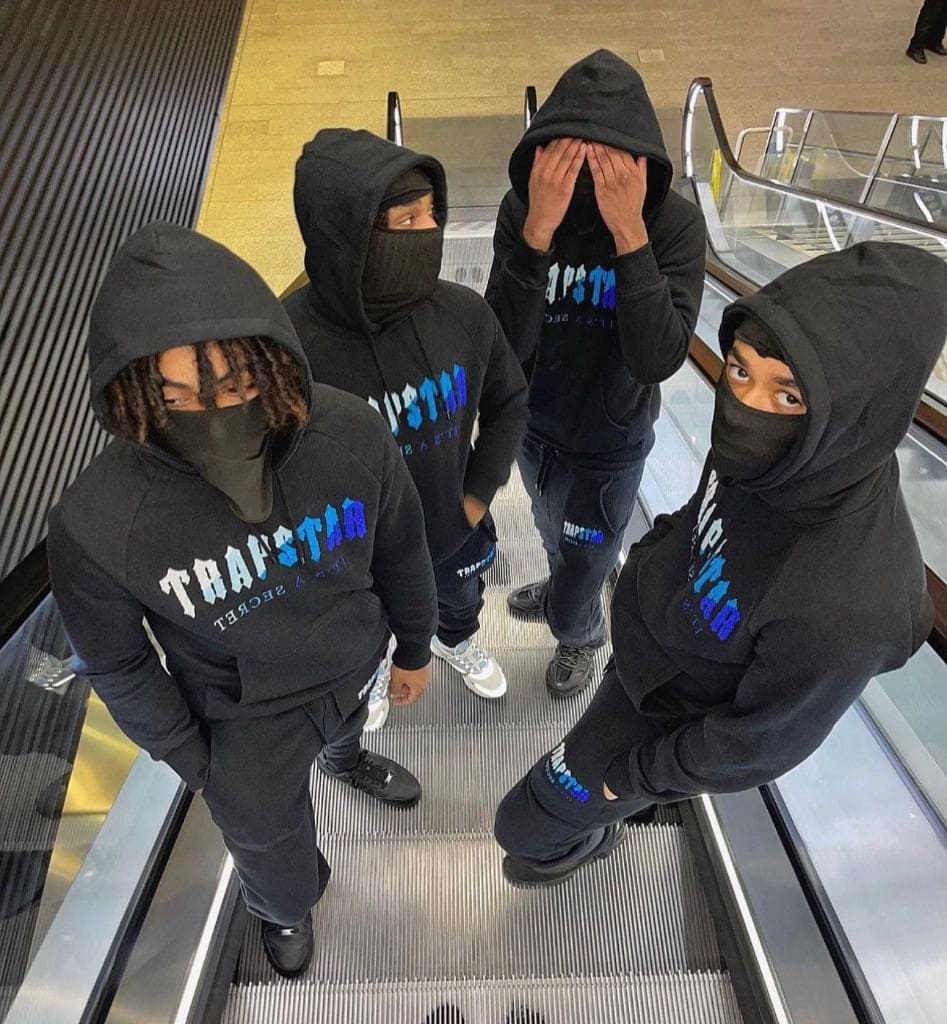 Trapstar Chenille Decoded Hoodie TracksuitBlack Ice Flavours 2.0